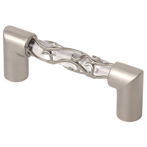 home depot cabinet satin steel handle|satin nickel cabinet pulls.